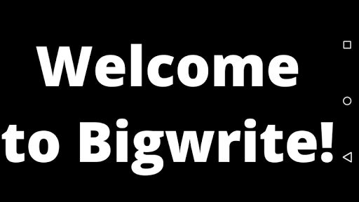 Android application BigWrite screenshort