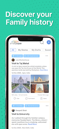 iMeUsWe Family Tree and Stories