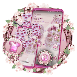 「Pink Cherry Blossom Theme」圖示圖片