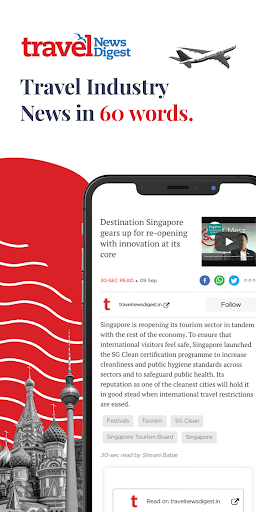 Android application Travel News Digest screenshort