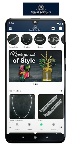 Android application Suresh jewellers chennai screenshort