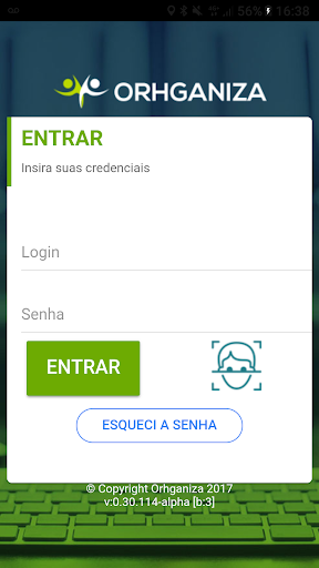 Android application ORHGANIZA screenshort