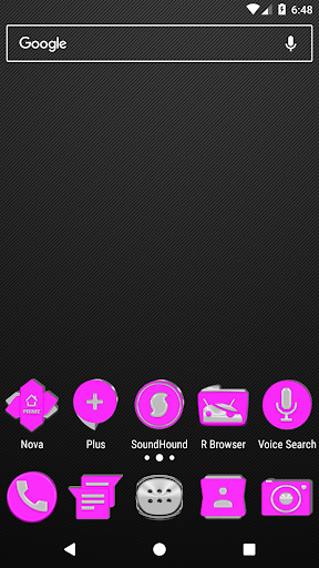 Android application Bright Pink Icon Pack screenshort