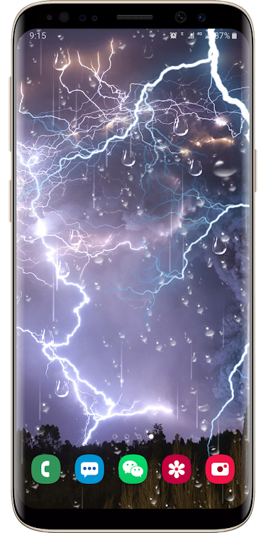 Lightning Raindrop Wallpaper - 1.0 - (Android)