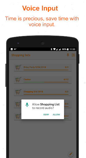 My Shopping List Screen 3