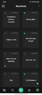 BlackNote: Dark Notes, Notepad Screenshot