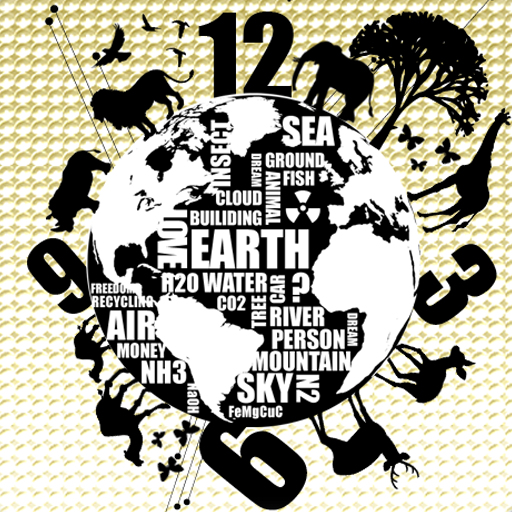 オシャレ壁紙きせかえ　GOLD EARTH logo