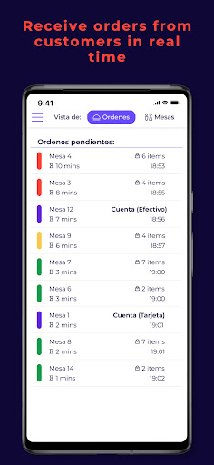 Android application Visper Restaurant screenshort