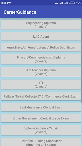 Career Guidance Screen 3