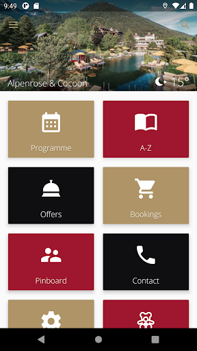 Android application Alpine Kraftplatz screenshort