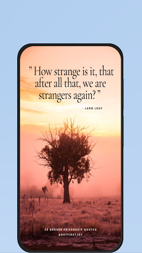 Android application sad friendship quotes screenshort