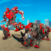 Rhino Robot Transform: Iron Robot Hero Mad City