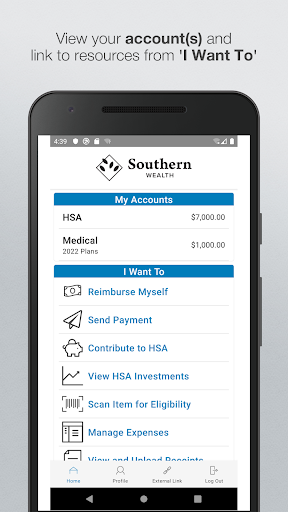Android application Southern Wealth - Hlth Bnfts screenshort