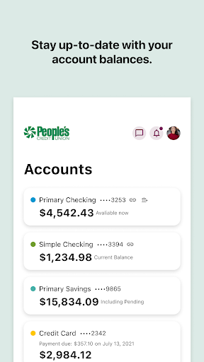 People's CU Mobile Banking Screenshot