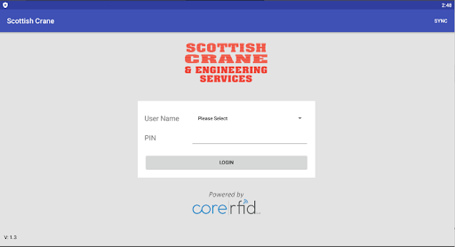 Android application Scottish Crane Inspections screenshort
