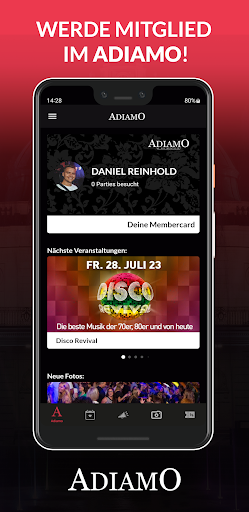 Android application Adiamo screenshort