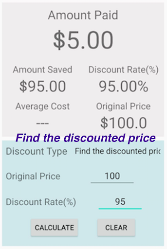 Discount Calculator Screen 2