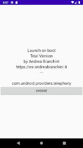 Launch on boot