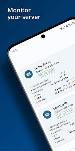 Android application Monitee - Home server monitor screenshort