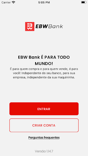 Android application EBWBank screenshort