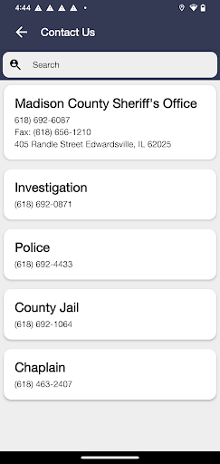 Madison County Sheriff Office Screen 2