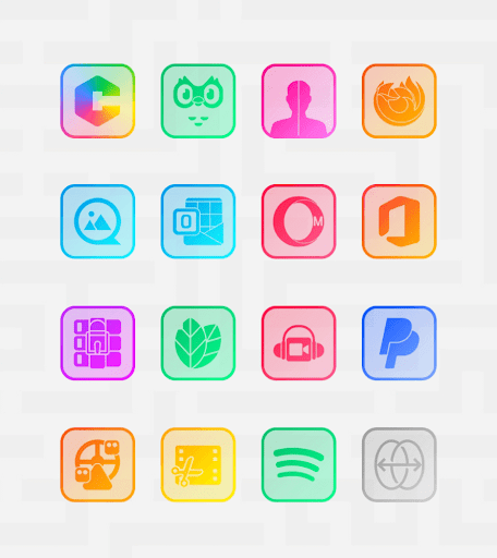 Screenshot of Square Clear - Icon Pack