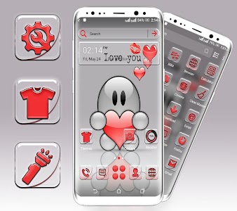 Cute Love You Launcher Theme Unknown