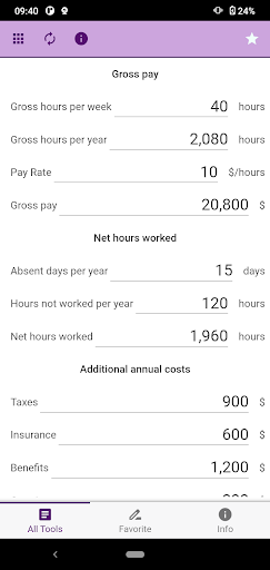 Financial Calculator Screen 2