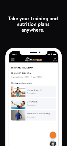 Xcel Fitness Coaching Screen 3