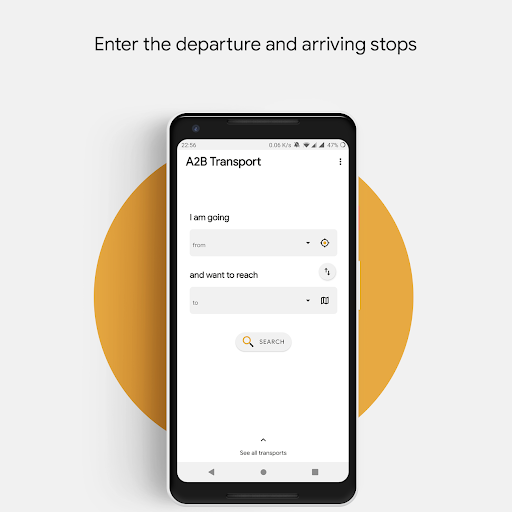 Screenshot of A2B. Yerevan Public Transport