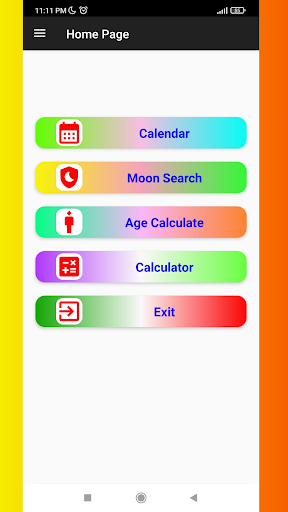 Android application Islamic Calendar screenshort