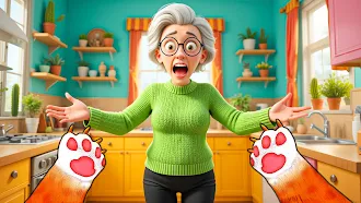 Game screenshot Bad Cat Simulator Cat vs Gran apk download