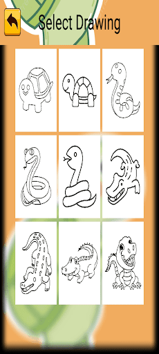 Coloring Cute Reptiles Screen 3