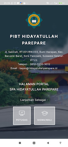 Android application SPA Hidayatullah Parepare screenshort