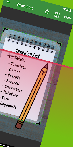 Grocery & To Do List Scanner Screen 2
