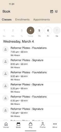 Sola Reformer Pilates & Barre ekran görüntüsü