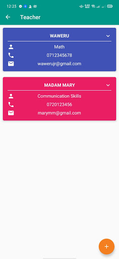 Student Timetable (With alarm) Screen 2