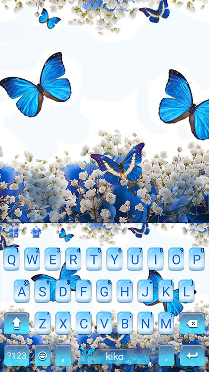 Spring Blue Butterfly Keyboard - 7.1.5_0329 - (Android)