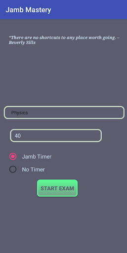 Jamb Mastery Screen 2
