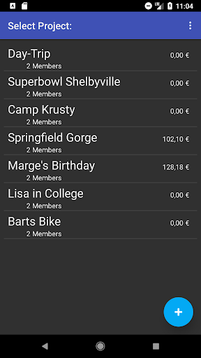 Splitcosts free Screen 2