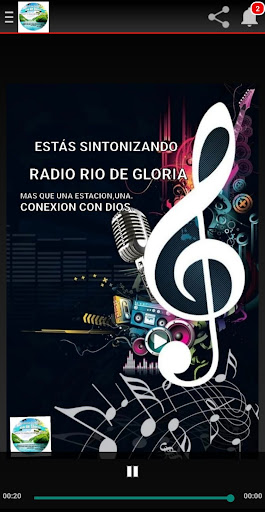 Radio Cristiana Río de Gloria. Screen 2