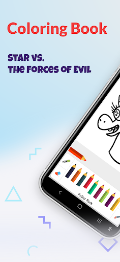 Android application Star and Marco Coloring Game screenshort