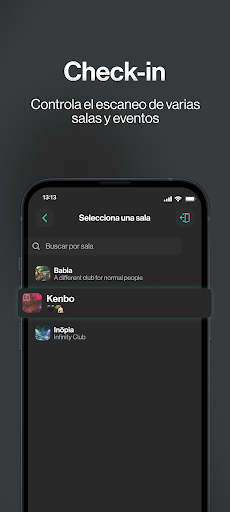 Android application NYXELL - Check-in screenshort