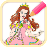 Princess Girls Coloring Games: Fairy Tale world icon
