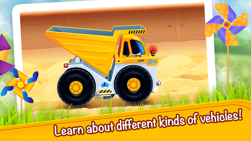 Cars in Sandbox app 4 kids