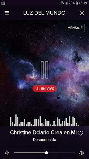 Android application Radio Luz del Mundo screenshort