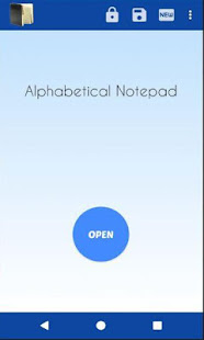 Alphabetical Notepad