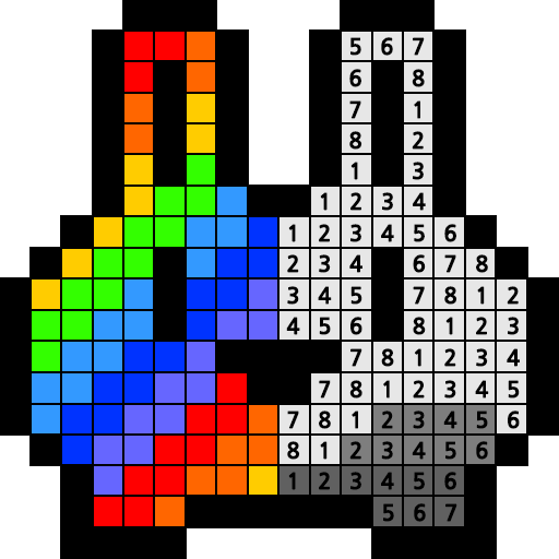 Number coloring : Dot coloring  Icon