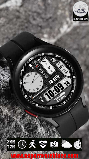 N-SPORT669 Analog Digital Face screenshot 4