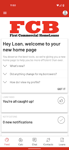 Android application First Commercial HomeLoans screenshort
